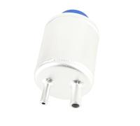 Generic Power Steering Reservoir, Power Steering Pump Fluid Reservoir Tank Aluminium Liquid Storage Tank with Accessories for Vehicle