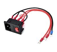 Generic Power Supply Switch Adapter Module with Fuse for 3D Printer, Utype Plug Power Switch Socket for Kits & Accessories, Green Material, Universal Fit