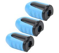 Generic Powerful Bits Magnetizer Ring Set, Universal Magnetic Socket for 6.35mm Screwdrivers, Easy to Carry, Blue and Black, 3 Pieces