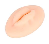 Generic Practice Silicone Lips with Tooth Shape, Premium Soft Fake Lips for Microblading Training, Easy to Color, Novice Practicing Lip, 3D Silicone, 3.0x2.0x1.0in (Light Skin)