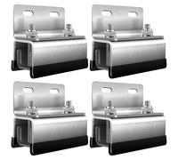 Generic Pre-Drilled Holes Roof Rack Mounting Bracket Set, 4 Pcs, For Ducato, Boxer, Universal, Metal Fixing Bolts, And Rubber Washers