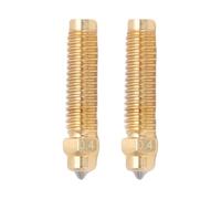 Generic Precise 3D Printer 0.4mm Nozzles for Carbon with High Brass Hardened Steel Bimetal Nozzle for Smoother Print, 2PCS for Enthusiasts and Professionals, M6x25mm, 2 X Nozzles