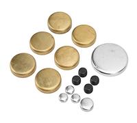 Generic Precise Brass Engine Expansion Plug Kit Fit for Ford Small Block 255ci 260ci 289ci 302ci 351ci, Durable Material, Complete Set for Engine Rebuild, Fit for Mechanics and Car Enthusiasts