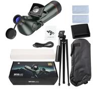 Generic Precise Digital Telescope for Bird Watching Star 350X Zoom 4K Dual-Screen Night Viewing 18X Digital Magnification 4500mAh Battery IP54 for Adults (#1)