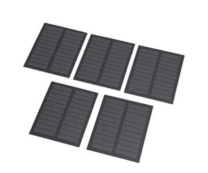 Generic Precise Monocrystalline Silicon Solar Cell Panel with High Efficiency for Small Electronic Device Solar Charger 5 Pcs 2.99x2.36in