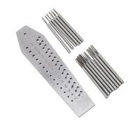 Generic Precise Stainless Steel 36 Hole Watchmakers Tap and Die Set for Accurate Watch Repairs, for Jewellers and Repair Technicians, 1 Tapping Plate and 14 Taps Included