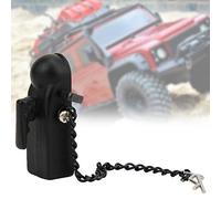 Generic Precise Trailer Buckle Connection Component Accessories Durable for 90046/90047/ 1/10 RC Crawler Car, Black Metal for Simulation, Fit for RC Car Enthusiasts (Black)