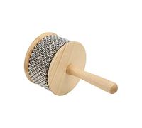 Generic Precise Wooden Cabasa Steel Ball Portable Musical Instrument for Children over 4 Years Old, Ergonomic Handle, Chinese Mahogany Material (Large Kabasa)