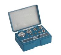 Generic Precision 17Pcs 211.1g Calibration Weight Set for Test Jewelry Scale, Steel Weight for Laboratory, with Tweezers and Storage Box, Equilibrium Calibration Tool for Industrial Measurement