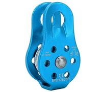 Generic Premium Aluminium Alloy Climbing Pulley Block - 26KN Pull Strength Single Pulley for Rope Climbing, Hauling (Blue)