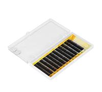 Generic Premium Artificial Eyebrow Extensions for Personal Makeup Crafting Curve True to Size Reusable Black 12pcs Ideal for (10mm)