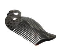 Generic Premium Black Ox Horn Massage Comb Hairdressing Tool for Scalp Massage and Itch Relief, Unique Synthetic Material Styling Comb for Daily Hair Care