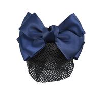 Generic Premium Bowknot Hair Snood Net Bun Cover for Air Hostess and Bank Clerks Durable 1x (Blue Bowknot Net)