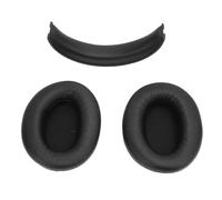 Generic Premium Earpads and Headband Pad Set for W800BT Plus Comfortable Memory Foam Ear Cushions with Headband for Long Listening Sessions 3 Units (Black)