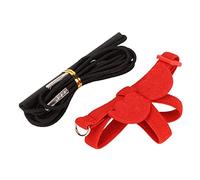 Generic Premium Harness Leash Latex Silk Elastic Band Flexible Ergonomic Design For Bird Lovers Elastic Rope Outdoor Walking (Red)