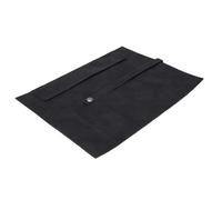 Generic Premium Leather Watch Band Roll Bag, Protective Smart Watch Strap Carrying Box/Cover for IWatch Accessories (Black)