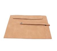 Generic Premium Leather Watch Band Roll Bag, Protective Smart Watch Strap Carrying Box/Cover for IWatch Accessories (Light Brown)