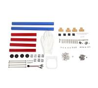 Generic Premium MATX Computer Case Bracket with Strong Compatibility and Easy Assembly for Builders Aluminum Frame (Blue Red)