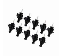 Generic Premium Metal Guitar Strap Locks Dual Security 10pcs for Electric Acoustic Bass Guitar Easy Install (Black)