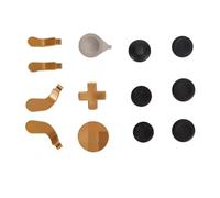 Generic Premium Metal Thumbsticks Kit for One Series 2, Sensitive Magnetic Buttons with Programmable Functions for Hardcore Gamers, Wear-Resistant Material (Golden)