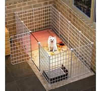 Generic Premium Pet Playpen - Versatile Indoor & Outdoor Dog and Cat Enclosure for Puppies, Kittens, Guinea Pigs, and Bunnies(12PCS-With door-75 * 147 * 47cm)