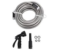 Generic Premium Stainless Steel Garden Water Hose, Flexible and Lightweight Pipe, Rust Crack Proof, Durable for Scorching Sun Heavy Rain, Reliable Seasonal Performance (75FT)