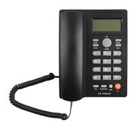 Generic Premium Wired Landline Phone with Caller ID, Mute Function and Fast Dial for Business and Hotel Use 1-2 Units (Black)