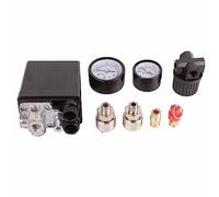 Generic Pressure Switch, 4 Holes Air Compressor Control Valve Voltage Regulation 1/4in 90-120PSI for Replacement