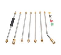 Generic Pressure Washer Nozzle Set, High Pressure Washer Gun Extension Wand Modes Adjustable Scratch Resist for Foam Cannons Surface Cleaners