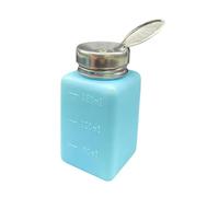 Generic Pressurized Liquid Pump Bottle, Empty Container for Makeup Remover Use, 180 ml