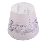 Generic Printed Fabric Lampshade 22cm Bell Shape with Spider Fitter, Vintage Boho Table and Floor Lamp Replacement for Living Room Bedroom Decor