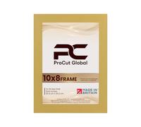 Generic Procut Global Picture Frames 10x8 Mustard Yellow-Modern 10x8 Frames With Safe Perspex Front & Wall Hanging Hooks -Premium Synthetic Wood- Handmade Frames