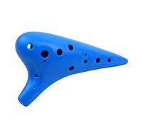 Generic Professional 12 Holes Plastic Ocarina Flute Alto C Instrument with Musical Notation for Music Lover, Pink Color