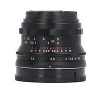 Generic Professional 35mm F1.4 II Full Frame Manual Focus Lens 7 Layer Optical Coating E Mount Camera Lens for A7R A7RII, Full Frame for Street Photography and Landscapes (Black)