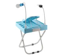 Generic Professional Adjustable Pedicure Stand with Non Slip Foot Rest and Drying Fan for Salon Use