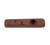 Generic Professional Black Walnut Wood Kazoo Flute for Performance, Beginner-friendly Adult Musical Instrument, Festival Kazoo Suitable for Guitar and Ukulele Accompaniment