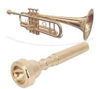 Generic Professional Brass Trumpet Mouthpiece Durable and Stylish for Clear Sweet Voice Bb Tone for Novice and Professional Horn Players, Gold, 3C 5C 7C Options, Musical Instrument Accessories (7