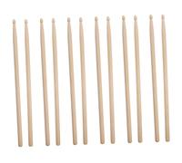 Generic Professional Drumsticks Set 6 Pairs Classic Maple Wood Drum Mallets Comfortable Grip
