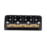 Generic Professional Guitar Bridge Replacement 3 Saddle for Tele, Adjustable Intonation, Deliver Delicate Sound, for Guitar Players, Zinc Alloy, Iron, Brass (Black)