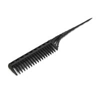 Generic Professional Hair Comb Perfect for Hair Styling and Barbering Flexible Design for All Types Durable PP Material Black 21.7x2.8cm 1 Piece (Black)