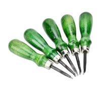 Generic Professional Leather Edge Beveler Tool Precision Alloy Steel for Leather Craft Green 0.6mm-1.4mm Thickness (Alloy Steel)