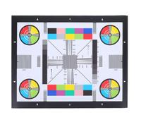 Generic Professional Lens Focus Adjustment Chart Featuring Color Wheel and Adhesive Label for Cctv Camera Calibration and Visual Acuity Assessment in Security Monitoring