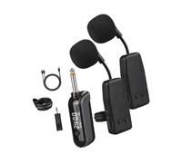 Generic Professional Lightweight Portable Instrument with Transmitter And Receiver for Live Performances And Concerts, 2 Mic