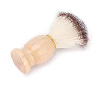 Generic Professional Men's Shaving Brush with Solid Wood Handle, Soft Nylon Hair for Rich Foam, Ideal for Barber Shop or Home Use
