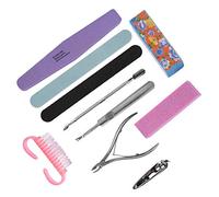 Generic Professional Nail Art Manicure Pedicure Tool Set with Coarse and Fine Sanding Files for Home Use, Durable and Stylish for and Artificial Nails, 10Pcs Sponge Files Buffer Polish for Nail Care