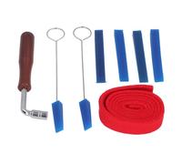 Generic Professional Piano Tuner Kit, 8PCS Stainless Steel Piano Tuning Tool Set with Natural Rubber Mute, for Students Teachers and Professional Tuners