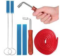 Generic Professional Piano Tuning Kit 6pcs Set with Metal Tuning Wrench, Vocal Band, Wool Felt Damper Blocks and Comfortable to Hold Handle for Pianists Adjusting Equal Temperament