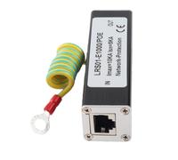 Generic Professional POE Arrester Surge Protection Device Easy Installation for Data Transmission Network Cameras 1 X POE Arrester Aluminum Alloy