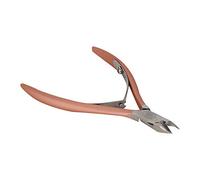 Generic Professional Stainless Steel Nail Dead Skin Scissors, Callus Hangnail Remover Clipper with Spring Gasket for Manicure Tool (Rose Gold)