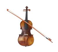 Generic Professional Violin Kit Full 4/4 Set Wooden Handcrafted for Beginners Kids and Adults Made of Solid Wood